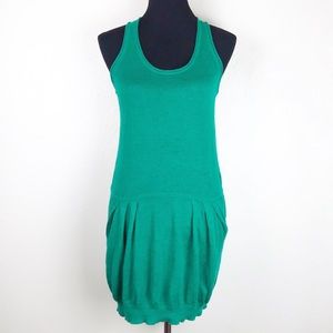 BCBG MAX AZRIA Womens Sweater Tank Dress Green